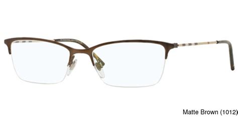 burberry matte brown eyeglasses|burberry semi rimless eyeglasses.